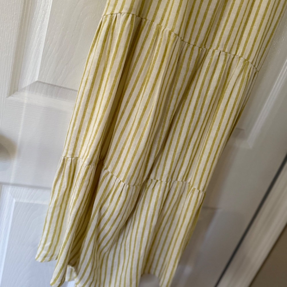 2 for $25: Sonoma linen blend tiered midi dress - small - nwt - Picture 3 of 8